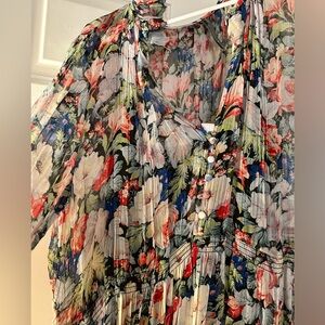 The Marais Printed Chiffon Maxi Dress